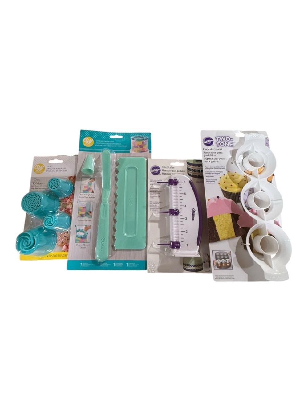 Wilton Cake Decorating Bundle Tools Kit Tips Spatula Marker Cupcake Insert New